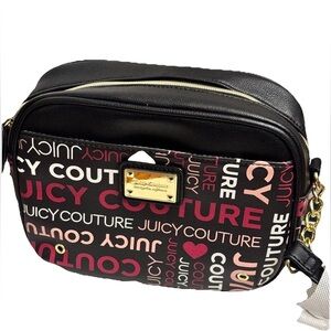 Juicy Couture Black and Pink Crossbody Bag